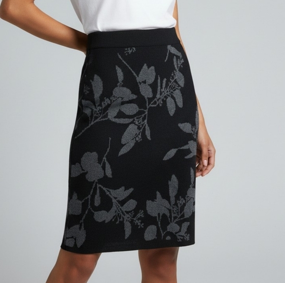 H&M Dresses & Skirts - H&M Sparkle Leaves Stretchy Pencil Skirt